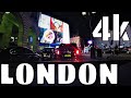 4K Car Driving Time Lapse London At Night