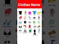 Clothes Name #shorts #viral