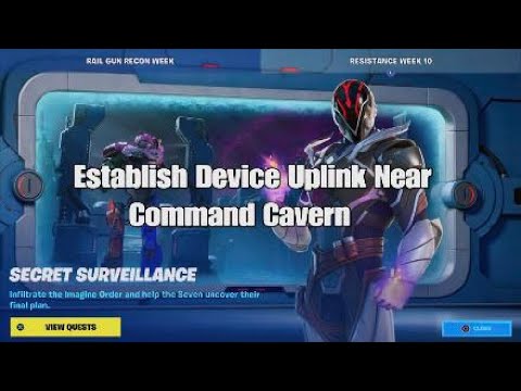 Establish Device Uplink Near Command Cavern - Fortnite Week 10 Resistance Quest