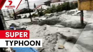 Download lagu Super typhoon Ragasa devastates Asia | 7NEWS mp3