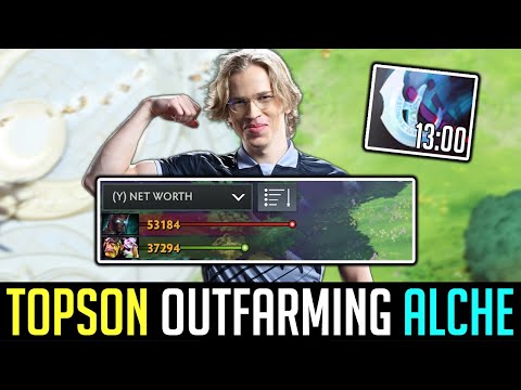 Topson Terrorblade OUTFARM Alchemist - 13 MINUTES MANTA STYLE DOTA 2
