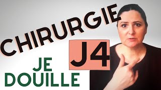 Après ma chirurgie du pied.