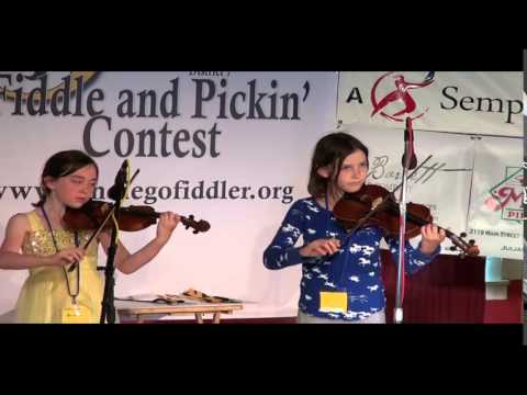 2014-05-31 Jr Twin Callaghan Browne and Violet Humphrey - Julian Fiddle Contest 2014