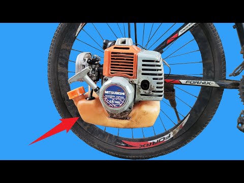 The Farmer Who Attached a Lawn Mower to a Bicycle! Turn your bike into a brushless motorcycle