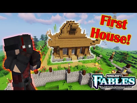 I BUILT MY FIRST HOUSE ON THIS SERVER! | Minecraft - Fables: Chapter 2