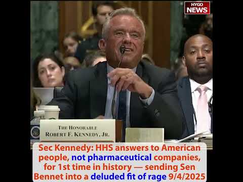 RFK scorches: you said nothing; We became sickest country in world; you've taken $855K from pharma