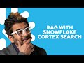 Demo Build A RAG Application With Snowflake Cortex Search Summit 2024