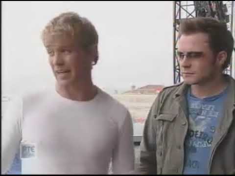 Westlife - Sligo concert news report on RTE News 25.07.03