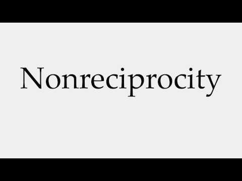 How to Pronounce Nonreciprocity