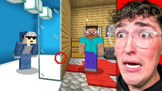 I Fooled My Friend using ONE WAY Glass in Minecraft