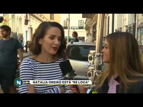 Natalia Oreiro & Martino Zaidelis - Interview for Telefe from Re Loca Filming - 9.3.2018