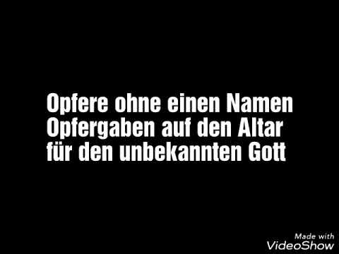 Theocracy - Altar To The Unknown God (Deutsche Übersetzung)