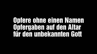 Theocracy - Altar To The Unknown God (Deutsche Übersetzung)