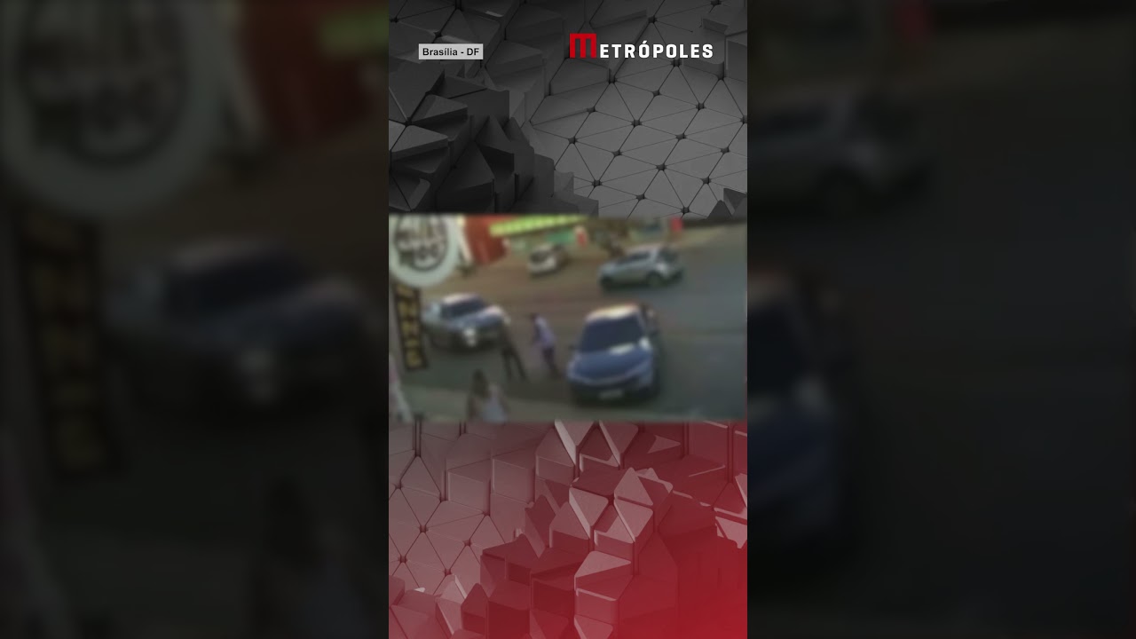 Discussão e cadeirada: homem atropela casal no DF e atinge comércio