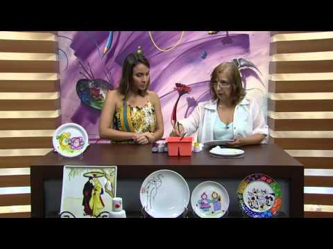 Mulher.com - 17/02/2016 - Pintura em prato, tema páscoa - Cecília Kaspar