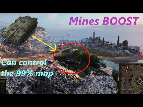 [WoT] New BOOST on Mines!!! Can control the 99% map. STRV 103B (Free DMG)