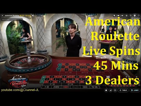 American Roulette Live Spins 45 Mins 3 Dealers