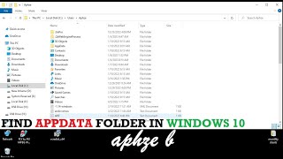 AppData is Missing? How to fix it? | How to unhide? Windows 10