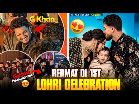 REHMAT DI FIRST LOHRI CELEBRATION 🎊 | KON KON AYE DEKHO | Mr MRS NARULA 