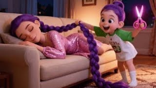 Download lagu 😱 OMG! ⚡Naughty Baby Rumi Cut Mom’s Hair to Buy Teddy Bear mp3