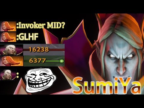 SumiYa BEST Invoker smurf is having FUN |  7.16 Highlight Dota 2