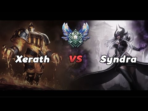 LoL - Xerath vs Syndra Season 6 Mid Gameplay