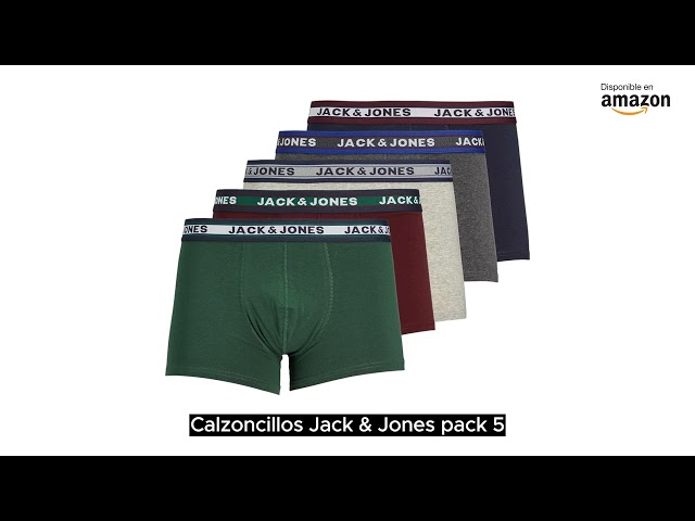 Vídeo relacionado con Jack & Jones Jacblack Friday Trunks 5 Pack Ltn Bóxer, Hombre, Multicolor, M