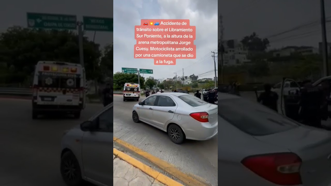🚗💥🚙 Motociclista arrollado por una camioneta que se dio a la fuga.