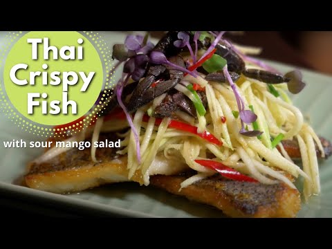 Thai Crispy Fish with Green Mango Salad