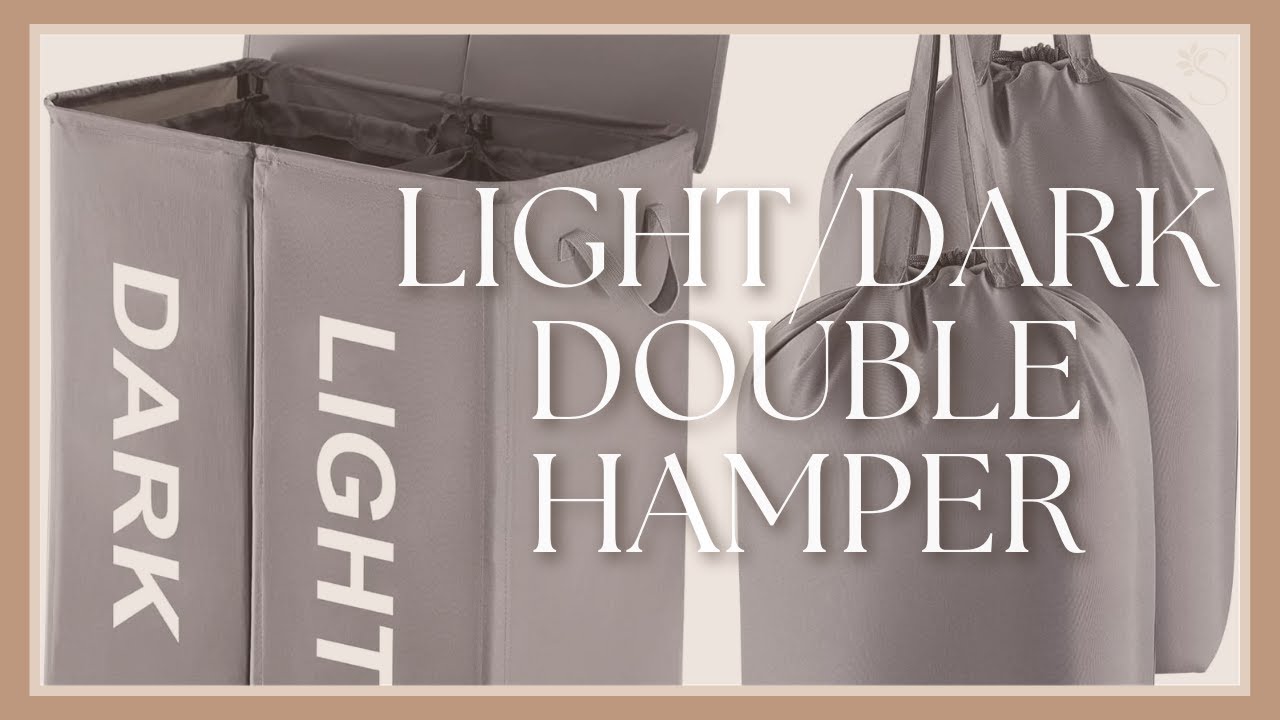 Light/Dark Divided Laundry Hamper #shorts