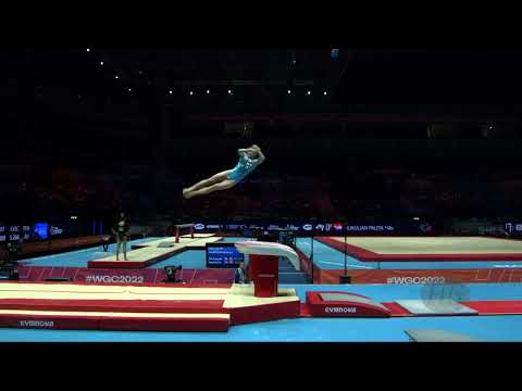 OSIPOVA Valeriia (UKR) - 2022 Artistic Worlds, Liverpool (GBR) - Qualifications Vault 1