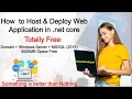 ASP.NET Core Hosting: Step-by-Step Deployment Tutorial | Hosting ASP.NET Core Web Applications