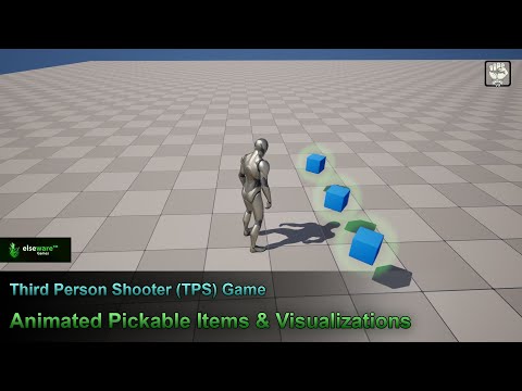Unreal Engine | Third Person Shooter (TPS) Game - #61 Animated Pickable Items & Visualizations