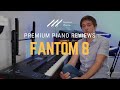 Roland Fantom 8 Synthesizer Workstation Keyboard Review Demo 88 Key PHA 50 Action﻿
