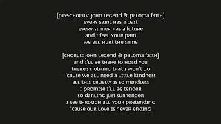 Paloma Faith   I&#39;ll Be Gentle Ft John Legend Lyrics