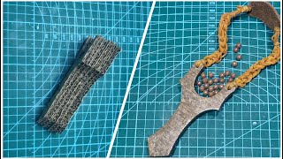 How to make a slingshot as hard as wood out of cardboard