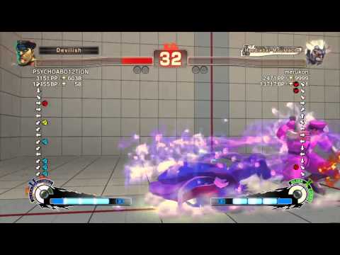 SSF4 AE 2012: PSYCHOABO12TION (Bison) vs merukon (Oni) - Ranked matches