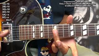 How To Play Impressions Wes Montgomery Jazz With 2 Easy Chords On Guitar EricBlackmonGuitar 😎