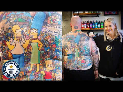 Simpsons Tattoos World Record