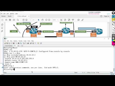 CCNA DHCP and NAT Lab