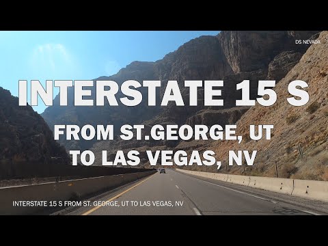 Interestadual 15 S de St. George, UT a Las Vegas, NV - Scenic Drive 4K