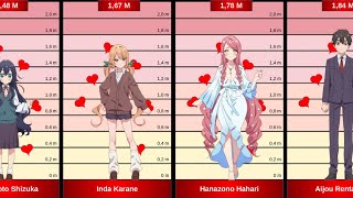 [閒聊]100女友裡面的角色身高意外的高