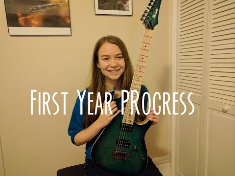 First Year Playing the Electric Guitar - Month by Month Progress