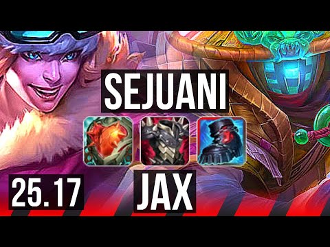 SEJUANI vs JAX (TOP) | 1200+ games | NA Grandmaster | 25.17