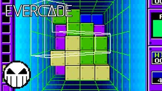 Blockout (Evercade - Technos Arcade 1) Gameplay