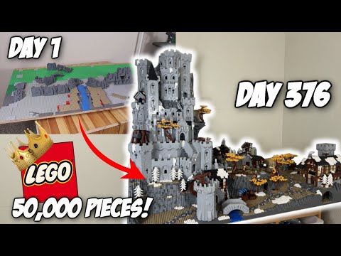 LEGO Mountain Castle MOC In-Depth Build Breakdown