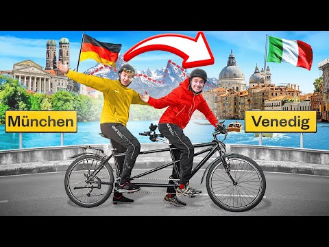 Wir fahren ein TANDEM-FAHRRAD von MÜNCHEN nach VENEDIG! (Im Winter 🥶)
