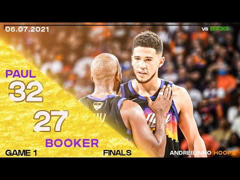 Chris Paul & Devin Booker Full Highlights vs Bucks G1 Finals ● CP3 32 Points ● Booker 27! ● 06.07.21
