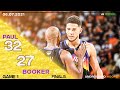 Chris Paul Devin Booker Full Highlights Vs Bucks G1 Finals CP3 32 Points Booker 27 06 07 21