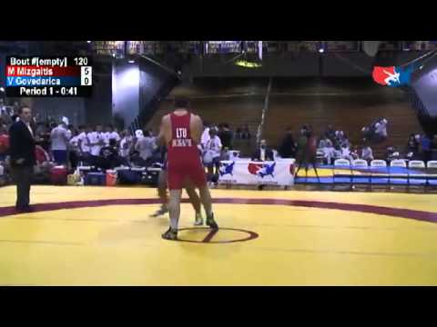 120 KG Mindaugas Mizgaitis (LIT) vs Vasilije Govedarica (SER)